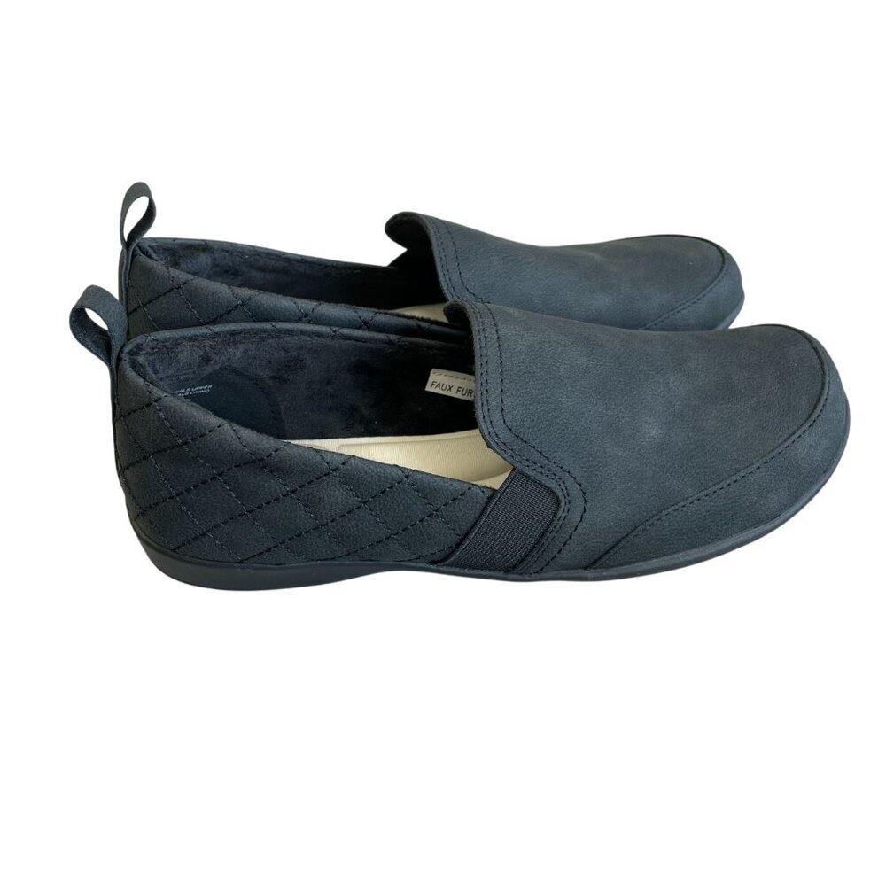 NEW J Sport Memory Foam Loafers Women's US 7.5 Slip-On Quilted Black